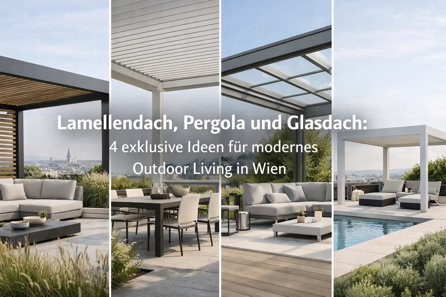 Lamellendach, Pergola und Glasdach: 4 exklusive Ideen für modernes Outdoor Living in Wien