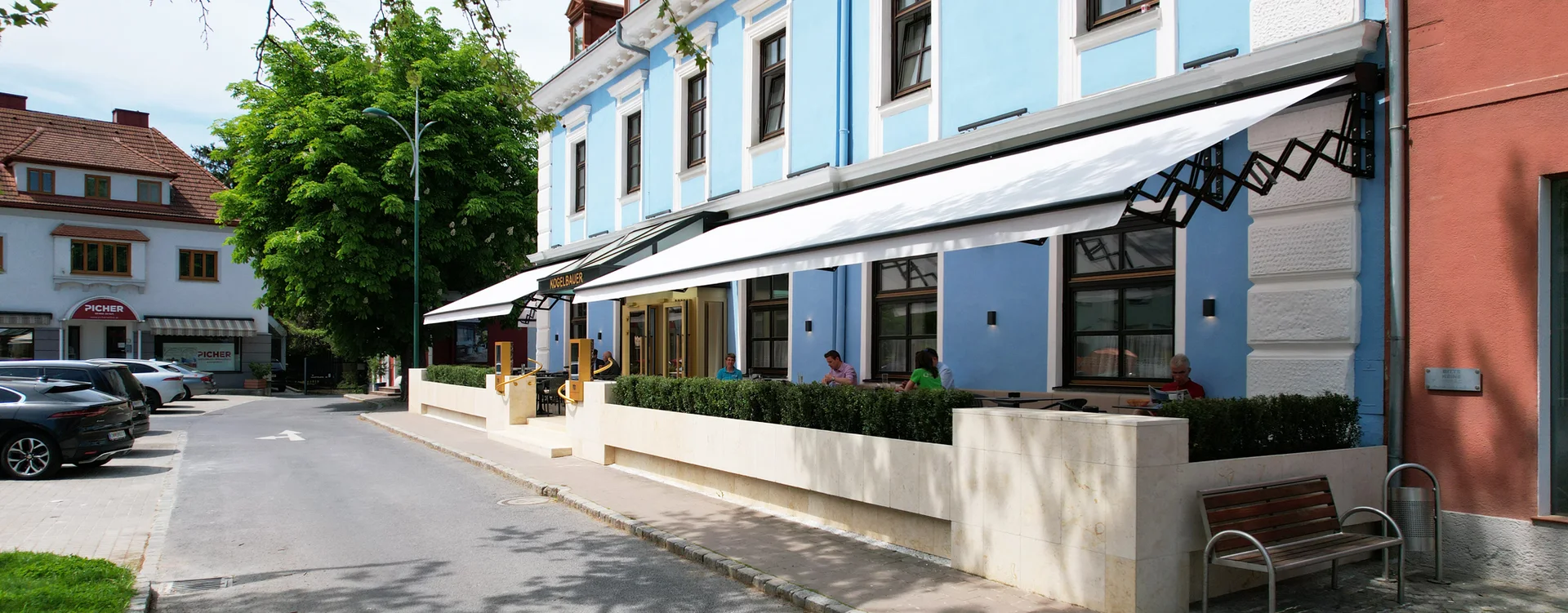 Scherenarmmarkise von Temel Planen