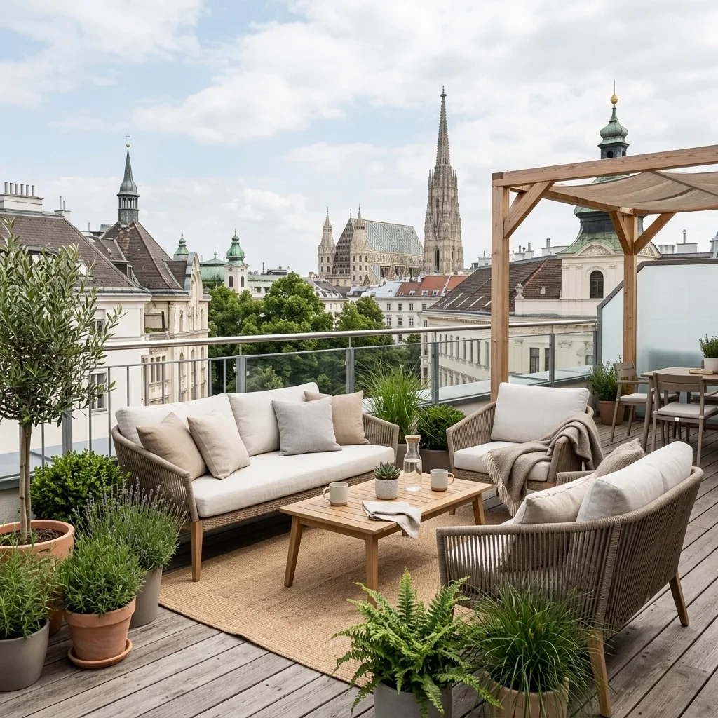 So verwandeln Sie Ihre Terrasse in eine Wohlfühloase: Der 5-Schritte-Guide für Outdoor Living in Wien