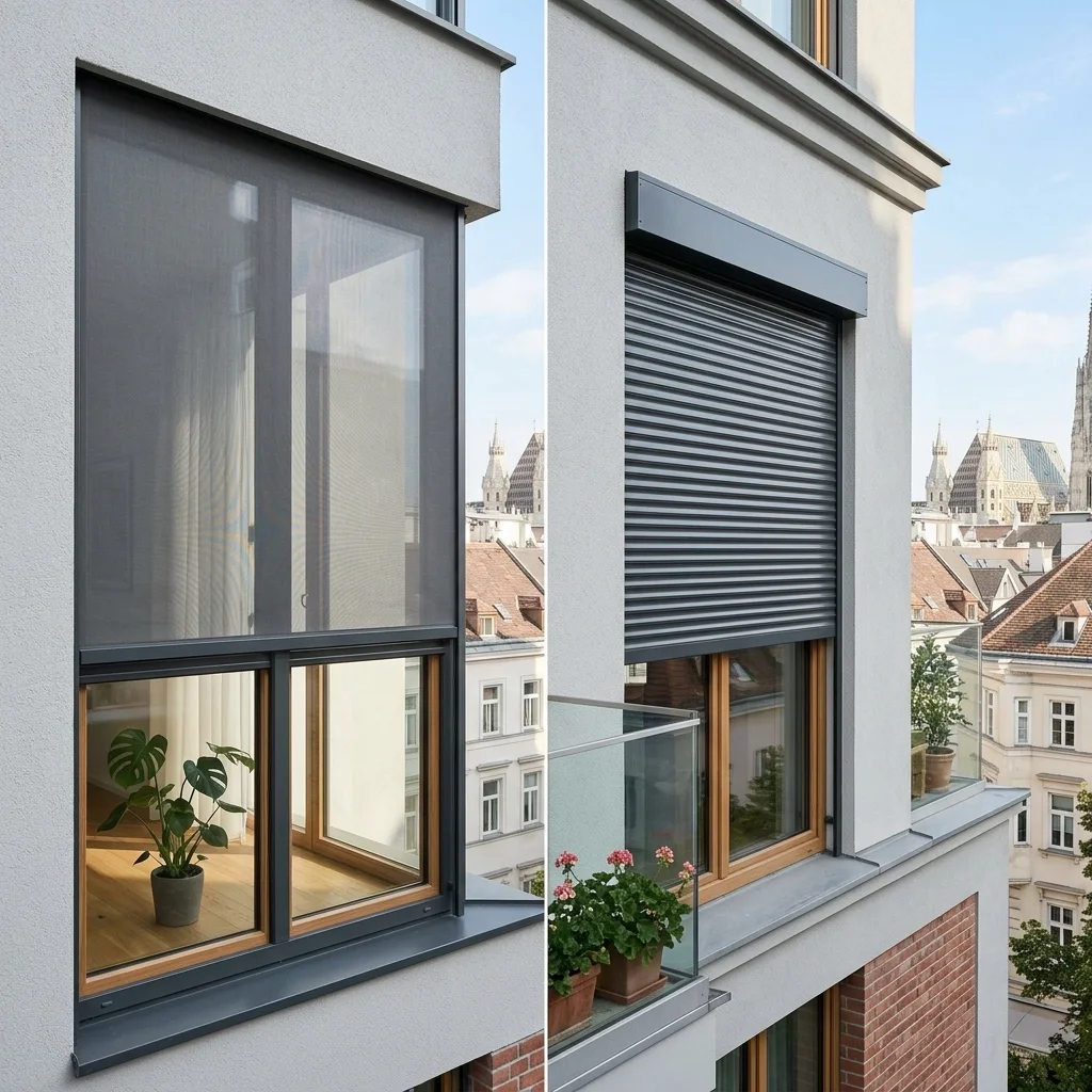 Zip Screen vs. Rollladen: Welcher Sonnenschutz ist besser für Ihr Wiener Zuhause?