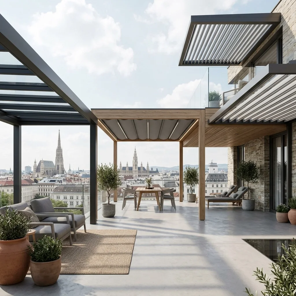 Wie Sie die beste Terrassenüberdachung in Wien wählen (Die 3 wichtigsten Systeme im Vergleich)