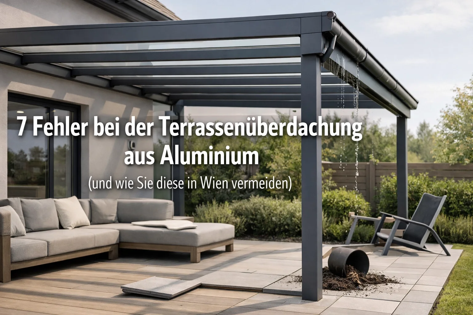 7 Fehler bei der Terrassenüberdachung aus Aluminium (und wie Sie diese in Wien vermeiden)