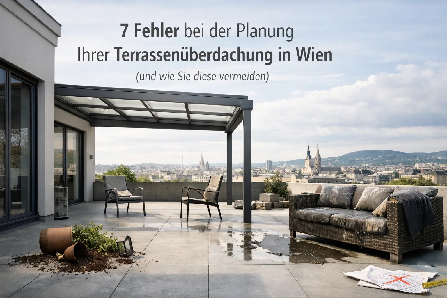 7 Fehler bei der Planung Ihrer Terrassenüberdachung in Wien (und wie Sie diese vermeiden)