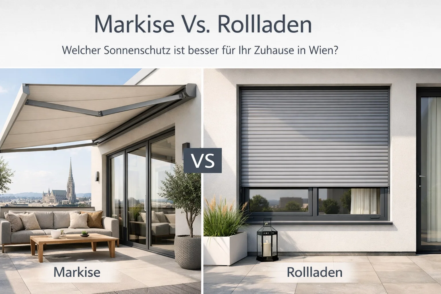 Markise Vs. Rollladen: Welcher Sonnenschutz ist besser für Ihr Zuhause in Wien?