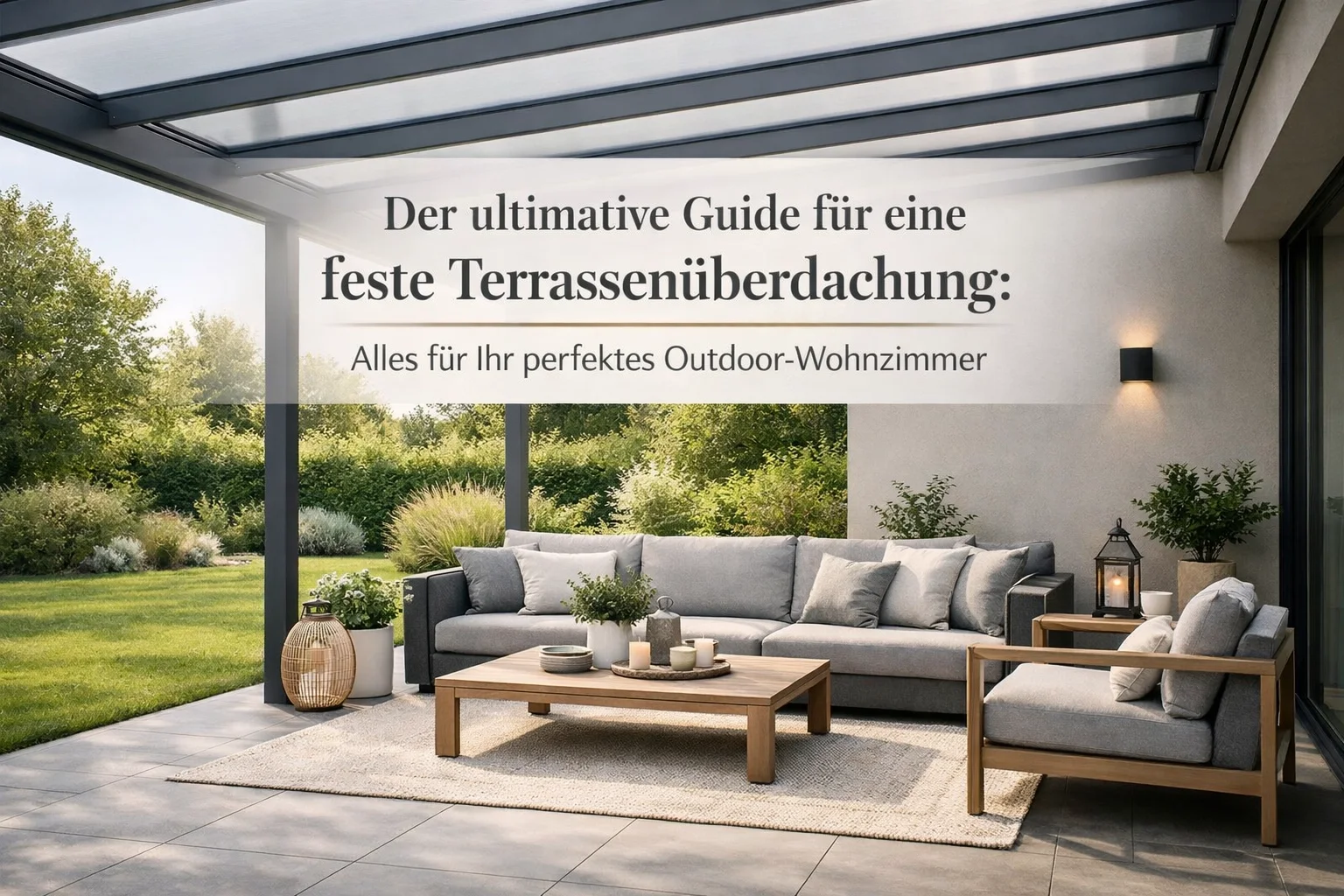 Der ultimative Guide für eine feste Terrassenüberdachung: Alles für Ihr perfektes Outdoor-Wohnzimmer