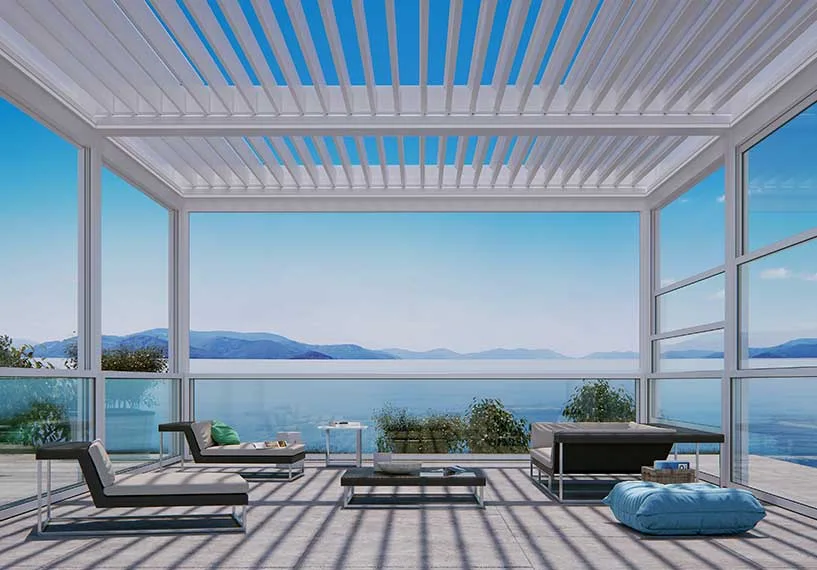 Pergola mit Lamellendach