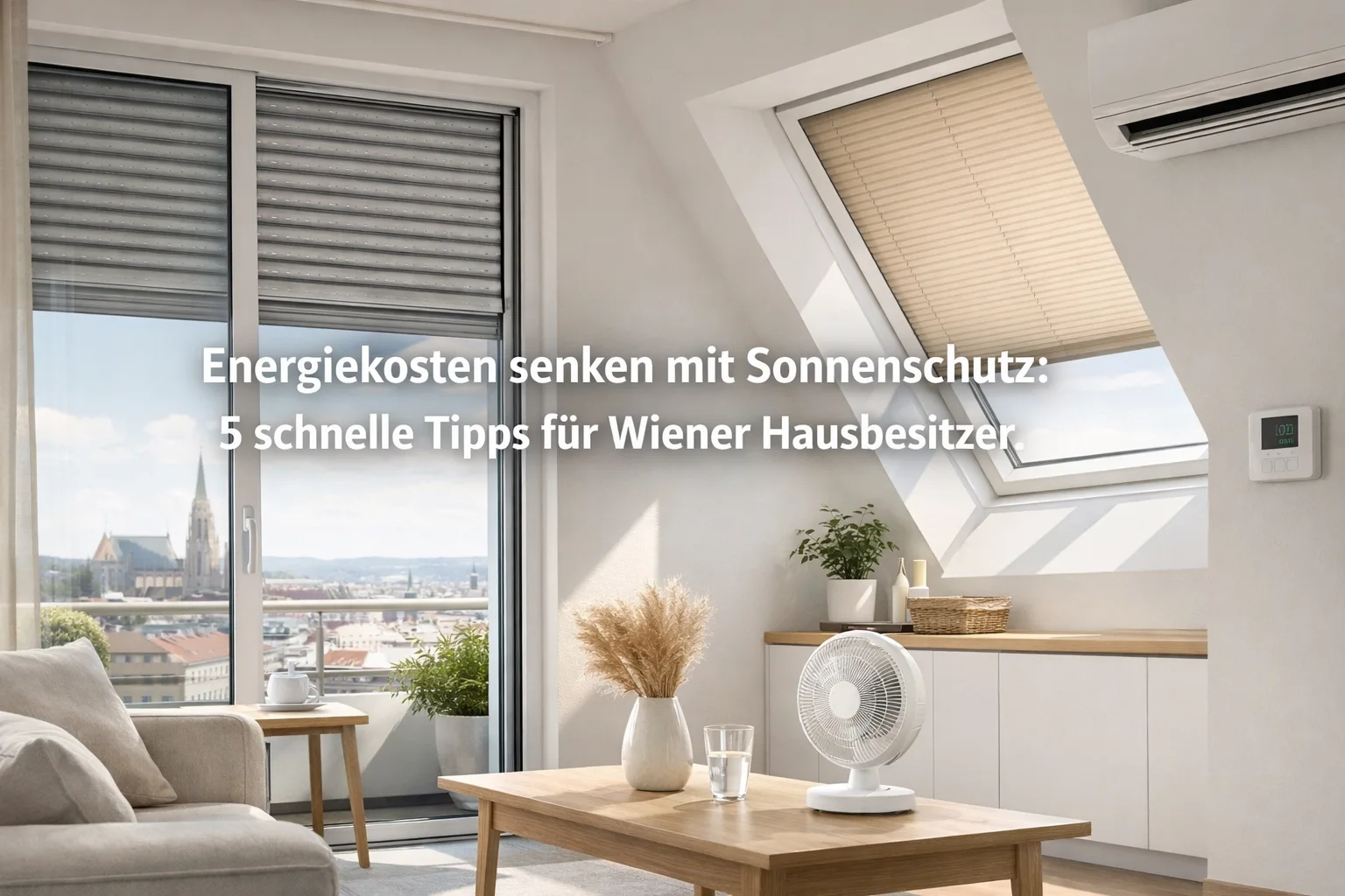 Energiekosten senken mit Sonnenschutz: 5 schnelle Tipps für Wiener Hausbesitzer