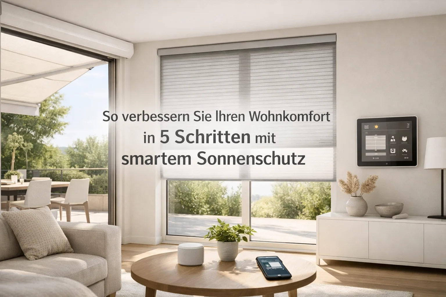 So verbessern Sie Ihren Wohnkomfort in 5 Schritten mit smartem Sonnenschutz