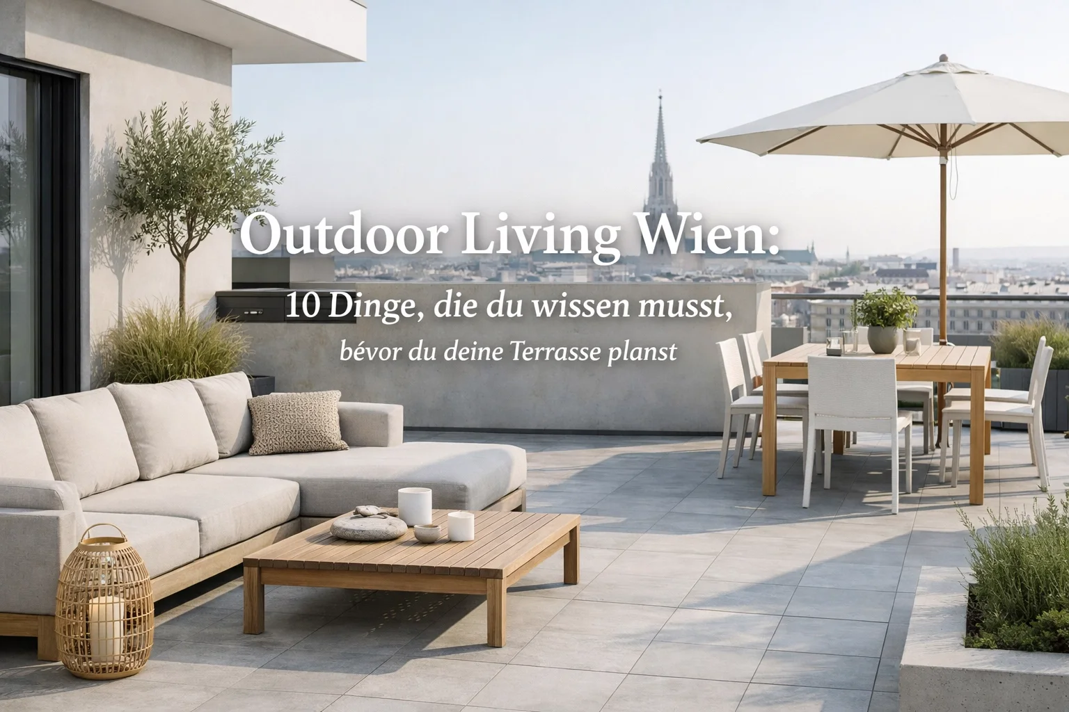 Outdoor Living Wien: 10 Dinge, die du wissen musst, bevor du deine Terrasse planst