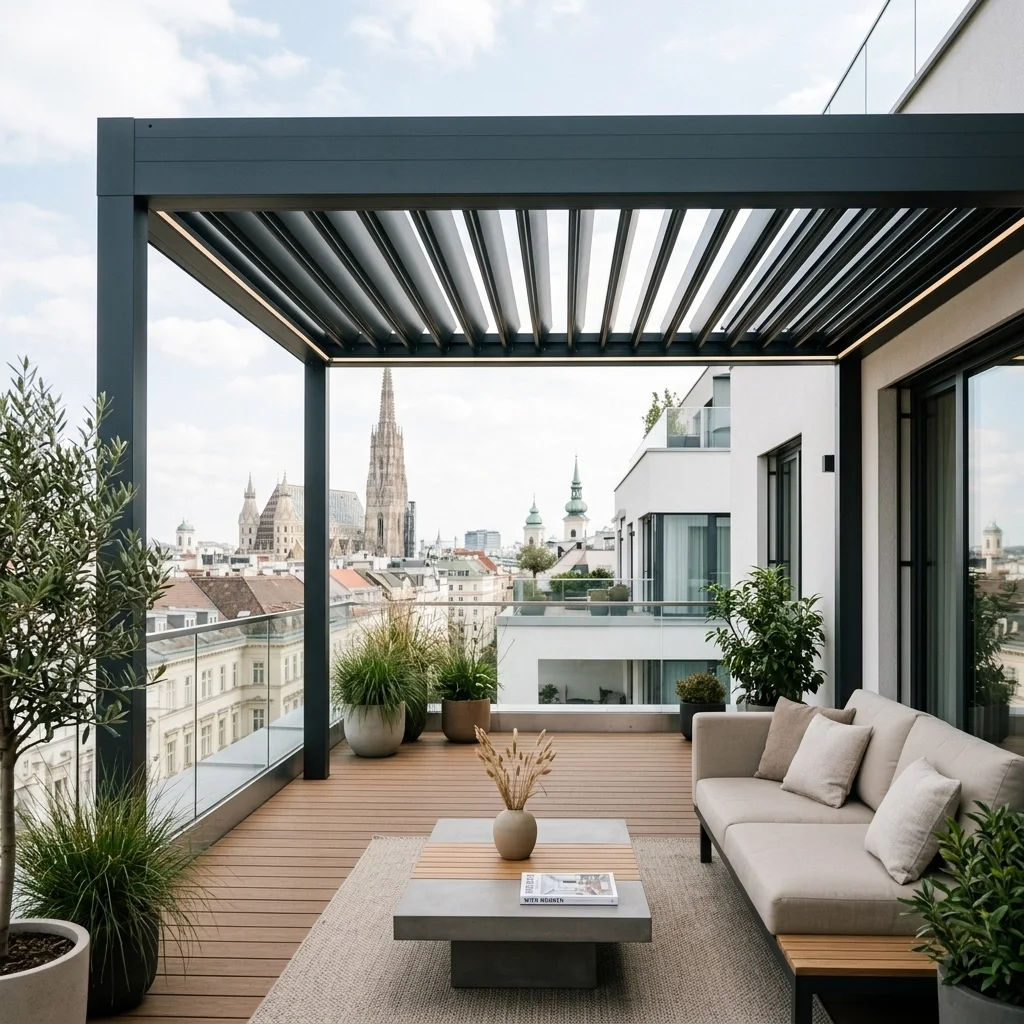 Der ultimative Guide zum Lamellendach in Wien: Alles, was Sie für Ihre Traum-Terrasse wissen müssen