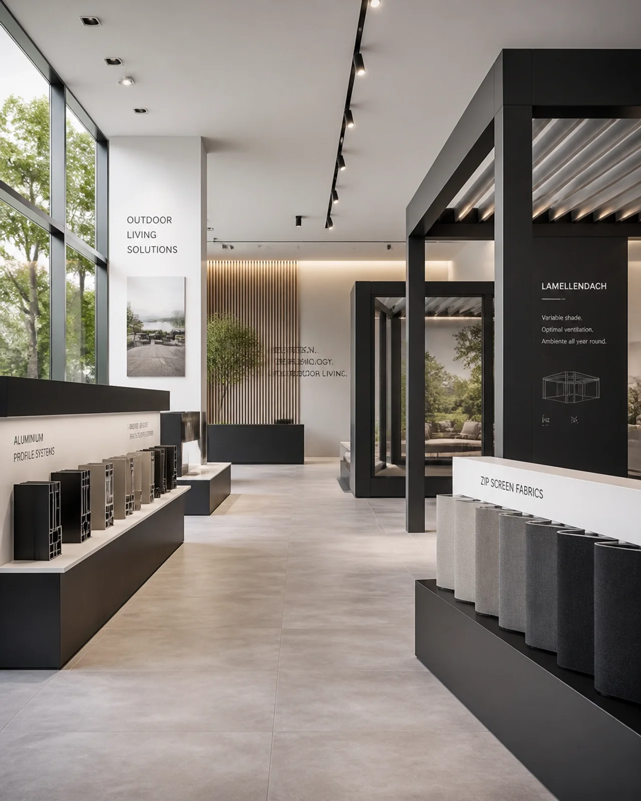 Showroom für Outdoor-Lösungen in Wien