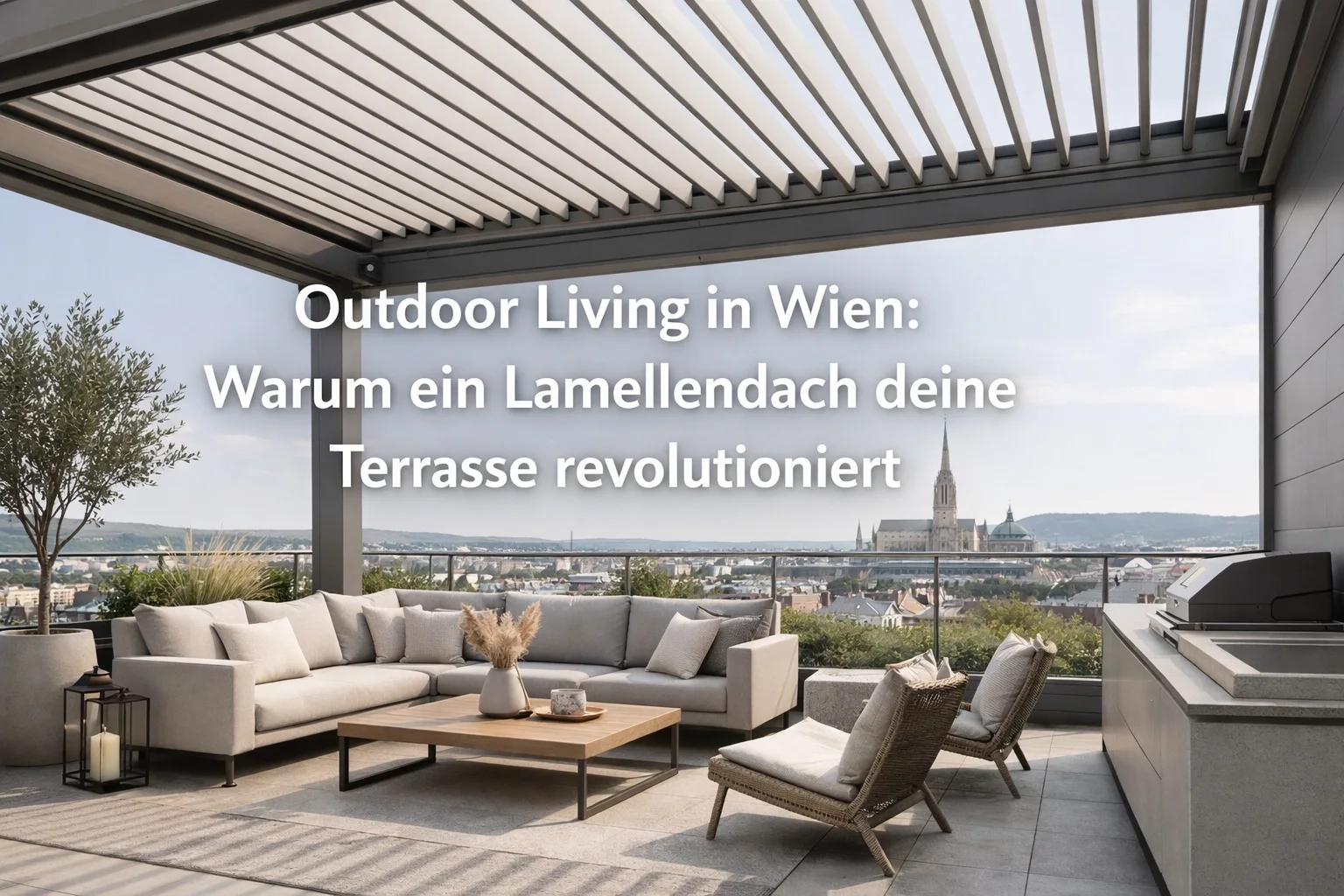 Outdoor Living in Wien: Warum ein Lamellendach deine Terrasse revolutioniert