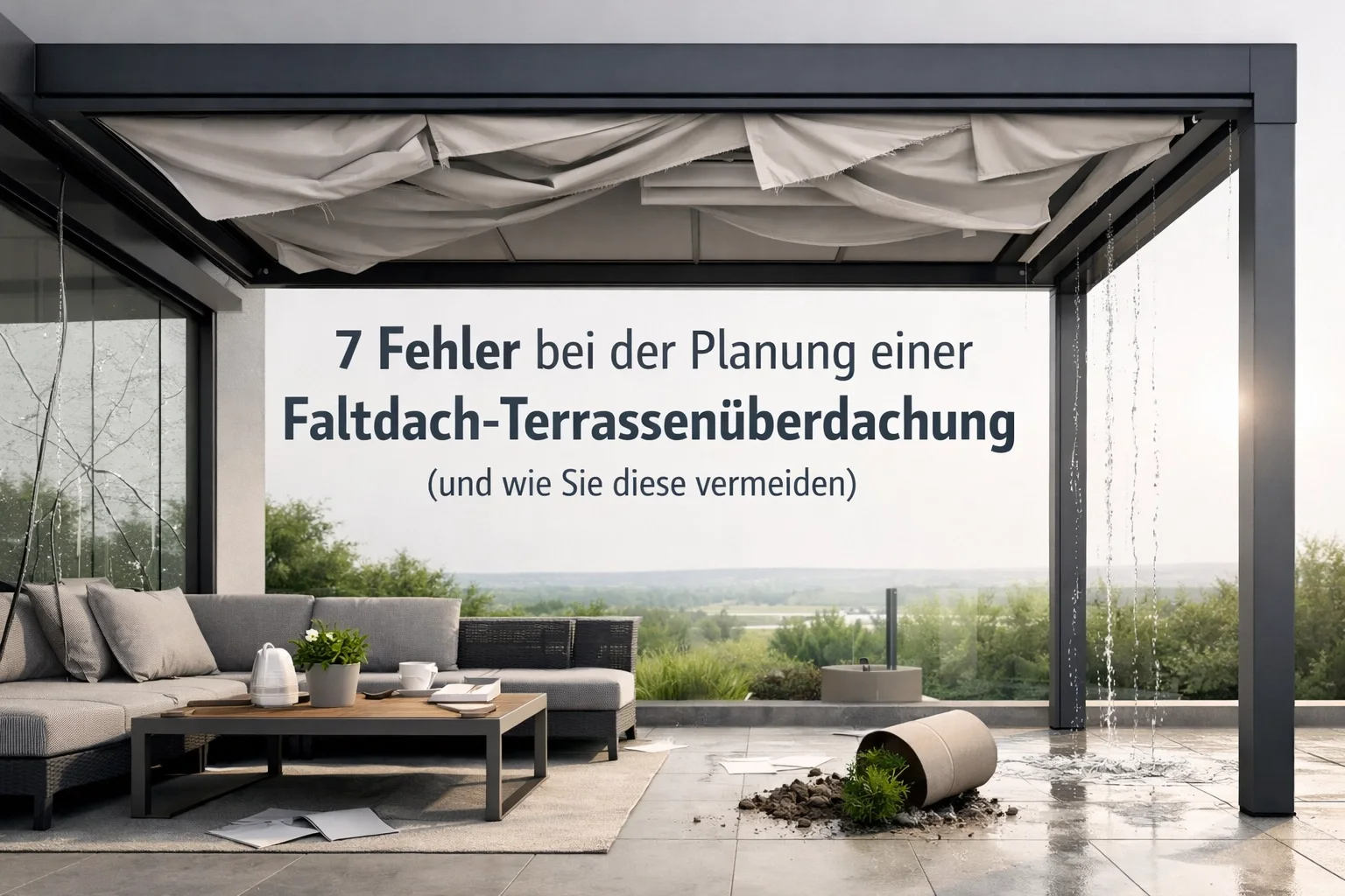 7 Fehler bei der Planung einer Faltdach-Terrassenüberdachung (und wie Sie diese vermeiden)