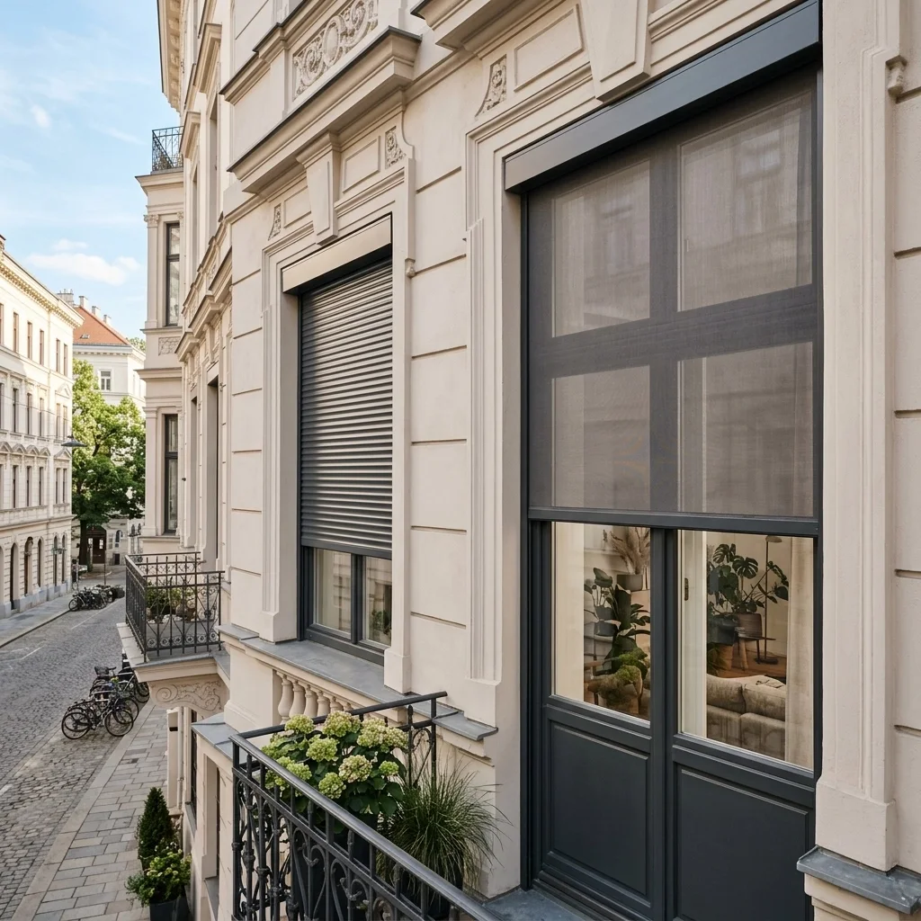 Wie du Rollläden und Zip Screens smart in deine Wiener Fassade integrierst – Technik trifft Design