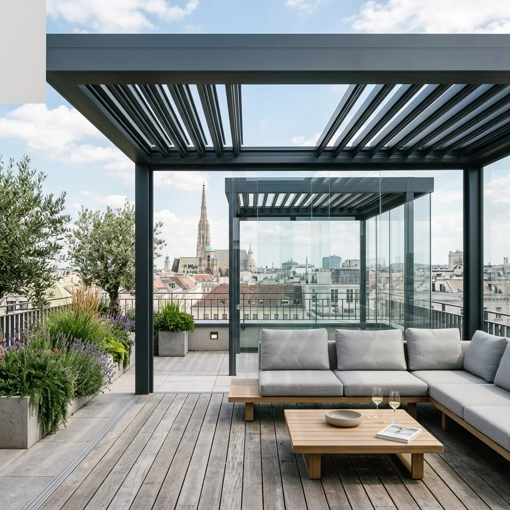 Pergola, Lamellendach und Glaswände: 5 Ideen für das perfekte Terrassendesign in Wien