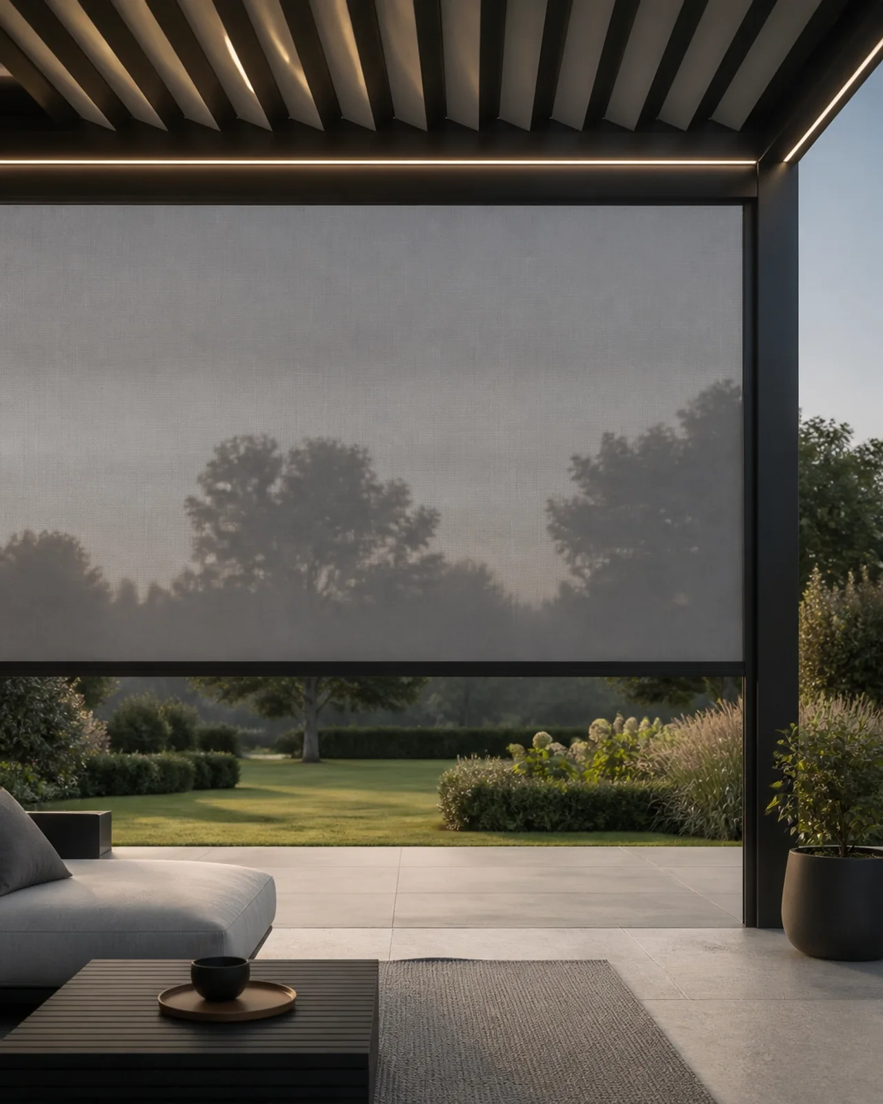 Pergola mit integriertem ZIP-Screen
