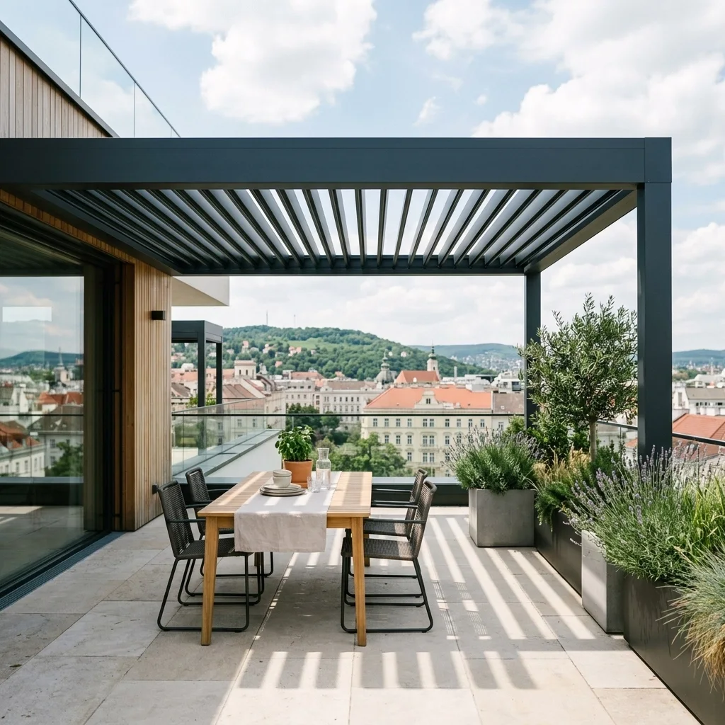 Sie suchen eine Terrassenüberdachung in Wien? 10 Dinge, die Sie über moderne Lamellendächer wissen müssen