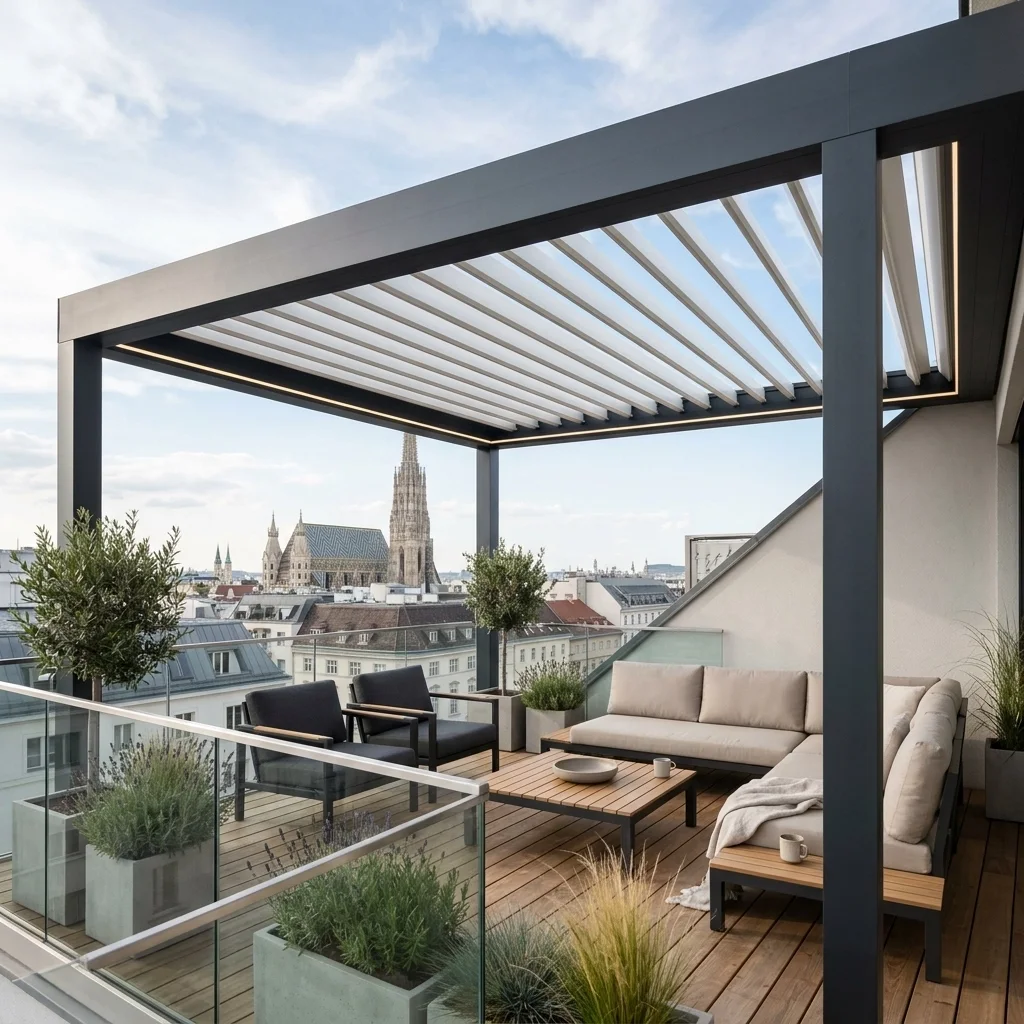 Warum ein Lamellendach in Wien die Art und Weise, wie Sie Outdoor Living erleben, verändern wird