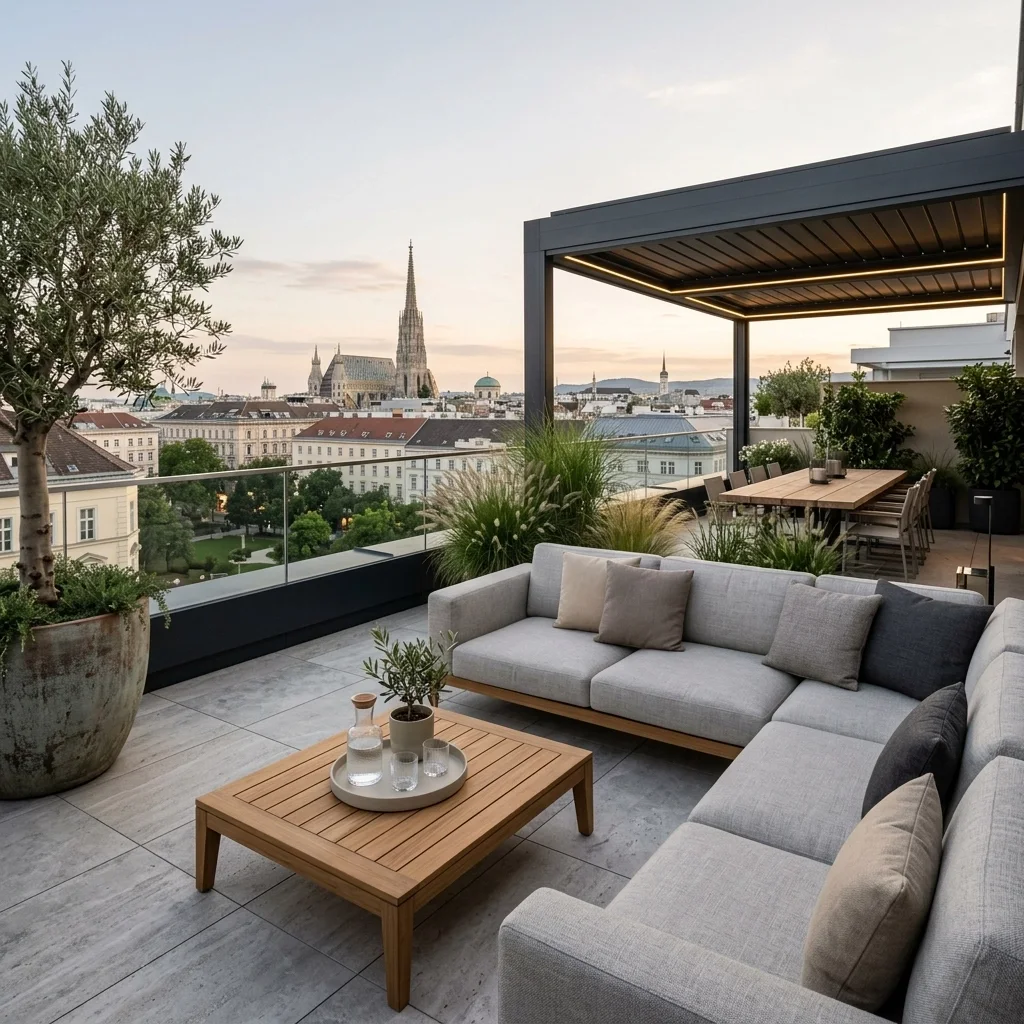 7 moderne Terrassendesign-Ideen für Wien: Luxuriöses Outdoor Living neu gedacht
