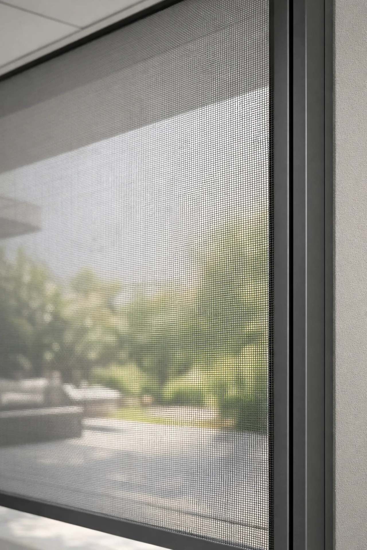 Transparenter Zip Screen für angenehmes Tageslicht und effektiven Insektenschutz in Wiener Wohnräumen.