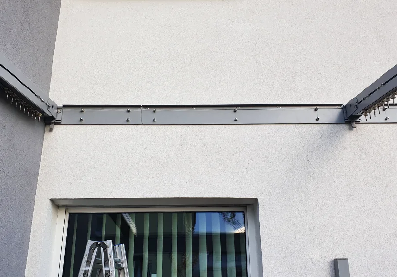 Verankerung der Terrassenüberdachung in der Wand