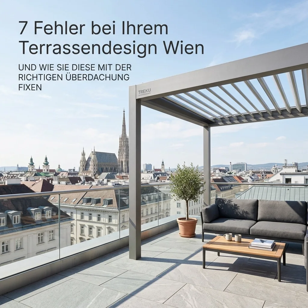 7 Fehler bei Ihrem Terrassendesign Wien (und wie Sie diese mit der richtigen Überdachung fixen)