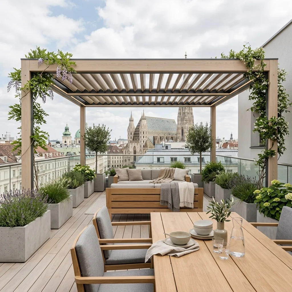Der ultimative Guide für Terrassendesign in Wien: Alles über Pergolen und Überdachungen