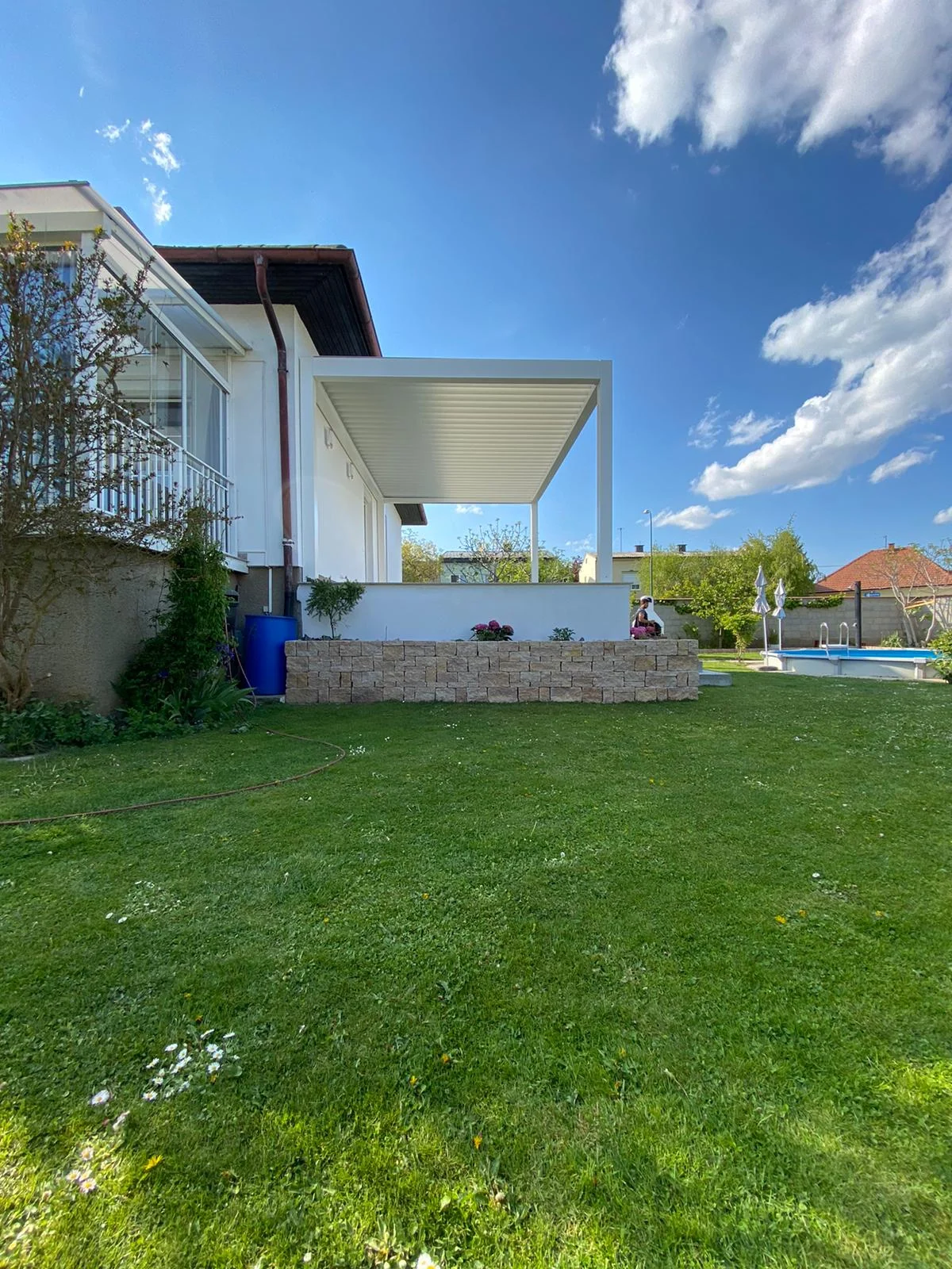 lamellendach terrasse