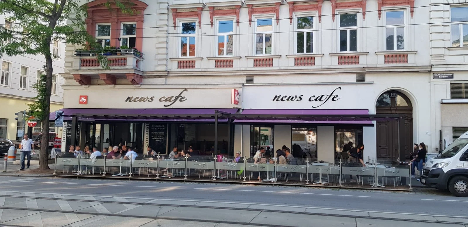 News Cafe Lamellendach Faltdach