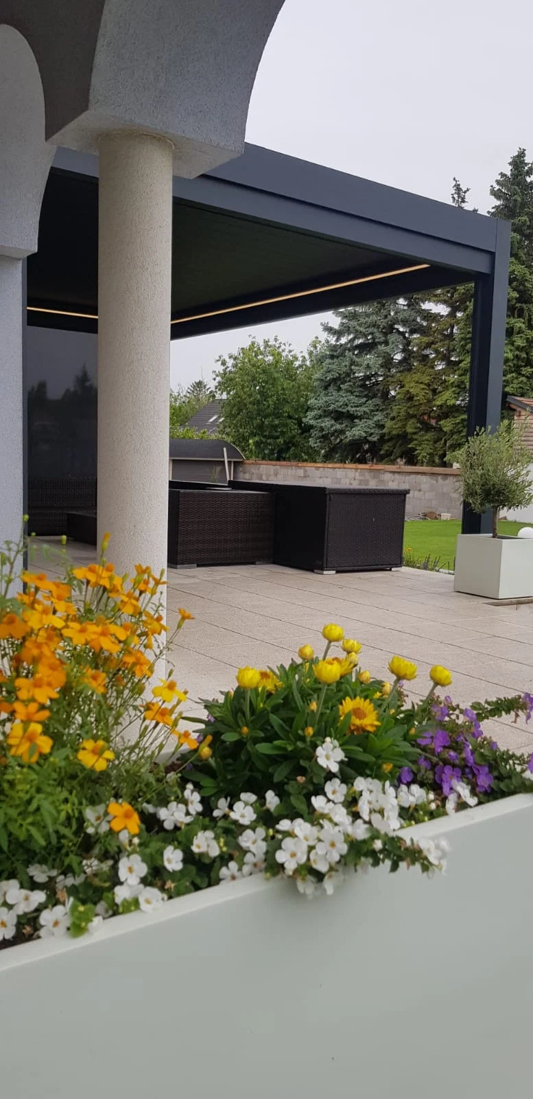 lamellendach terrasse