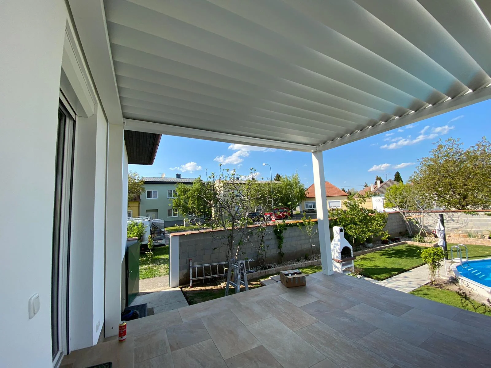 lamellendach terrasse