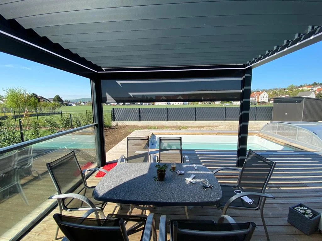 lamellendach terrasse