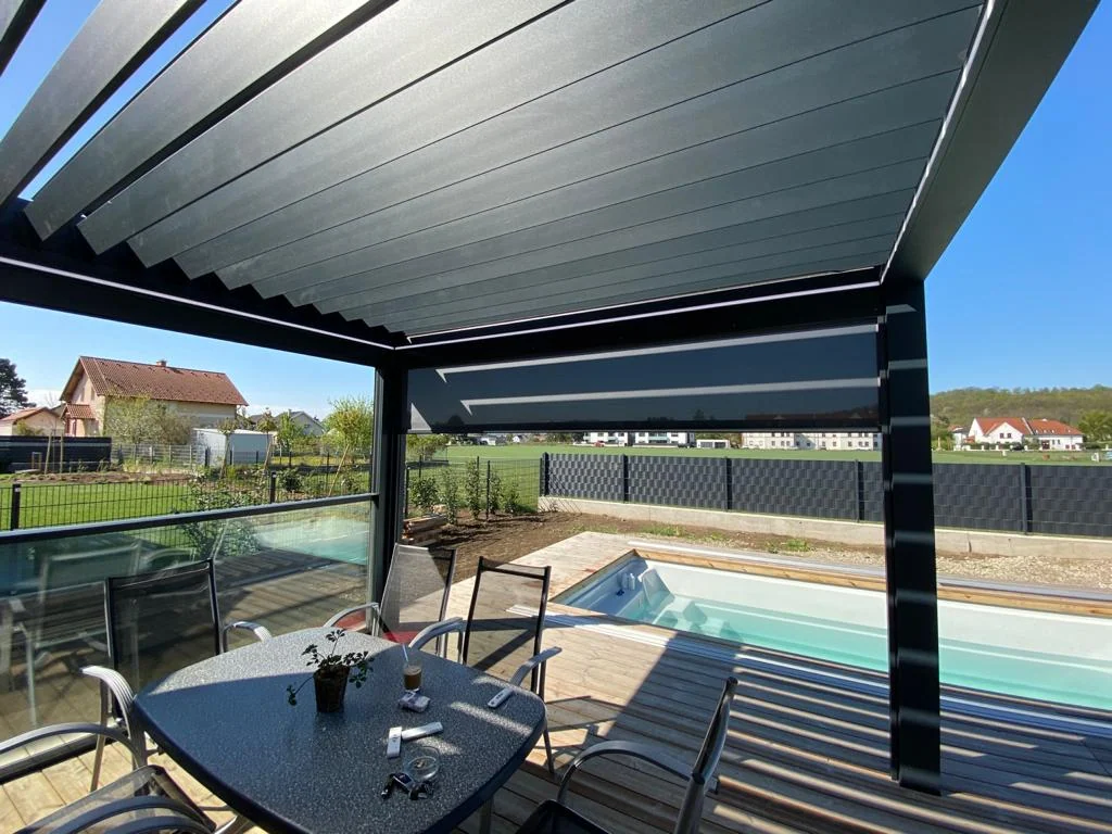 lamellendach terrasse