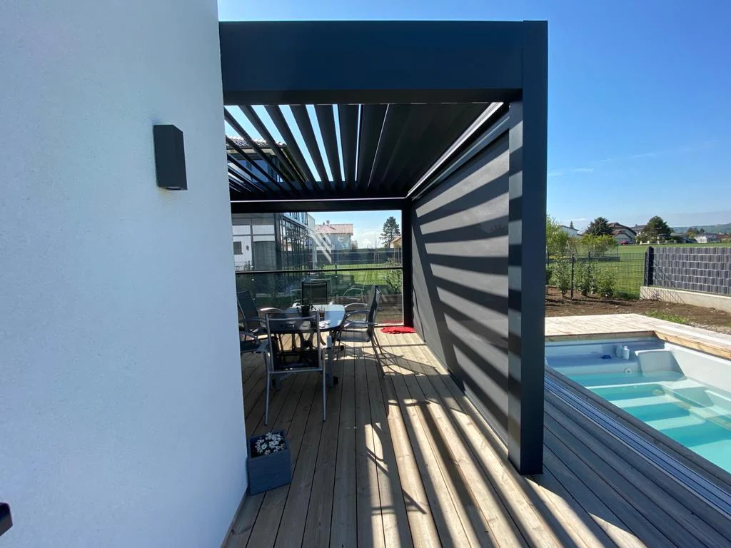 lamellendach terrasse