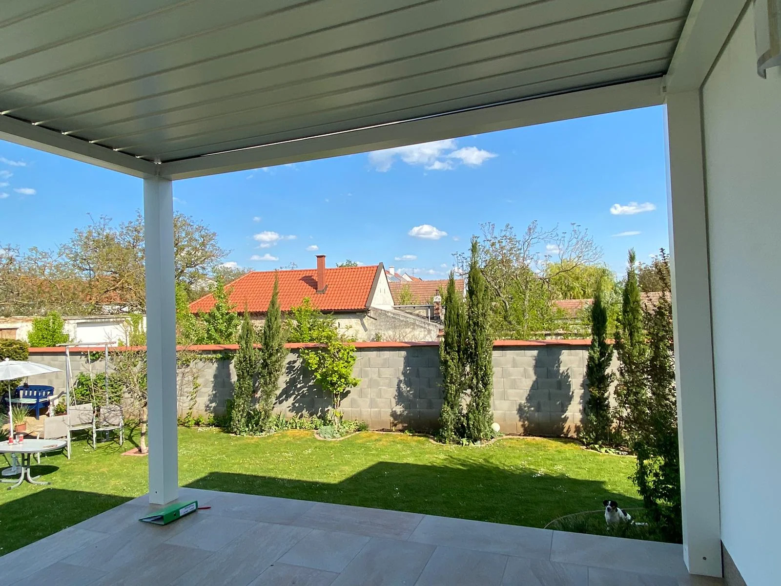 lamellendach terrasse