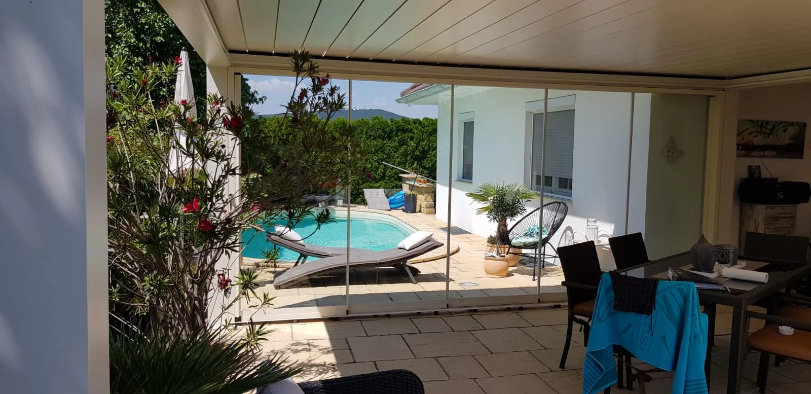 lamellendach terrasse