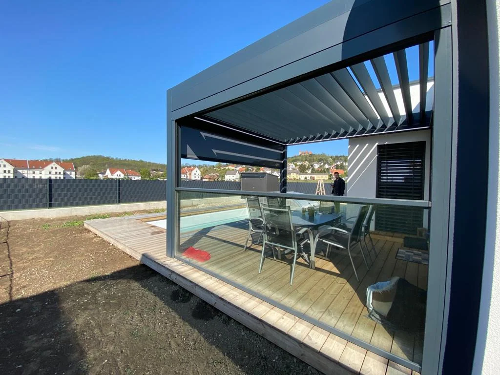 lamellendach terrasse