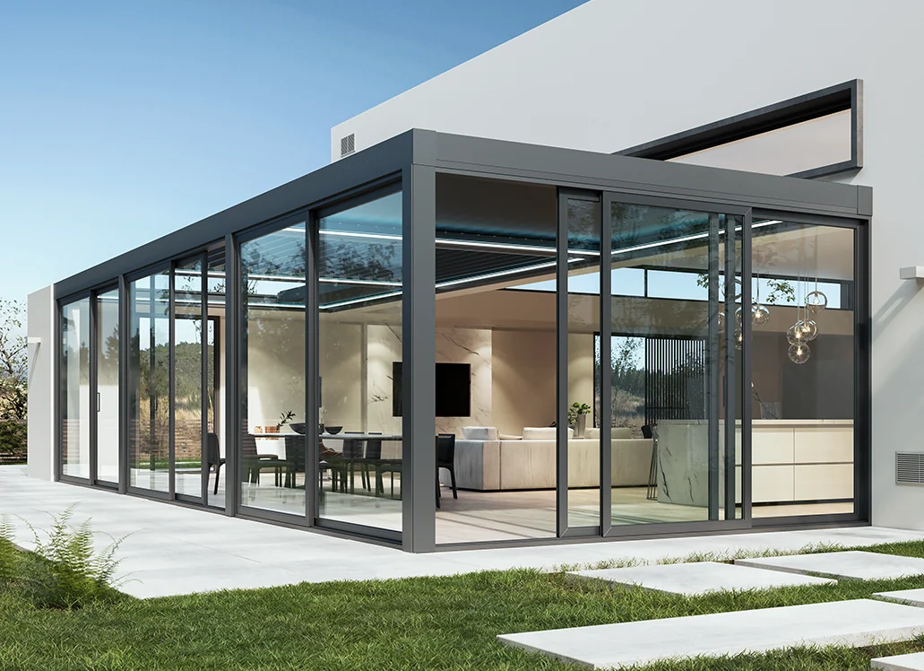Glasschiebeelemente von Temel Planen