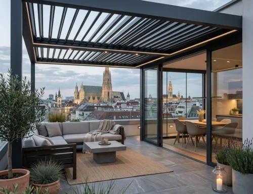 Top 10 Design-Trends für Ihr Outdoor Living in Wien: Von Lamellendächern bis hin zur Glasoase