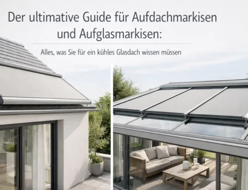 Der ultimative Guide für Aufdachmarkisen und Aufglasmarkisen: Alles, was Sie für ein kühles Glasdach wissen müssen